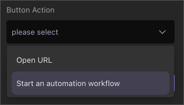 two types of button actions